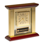 Gold Column Clock