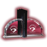 Faceted Crystal Bookends