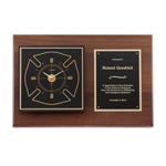 Walnut Appreciation Clock Plaque