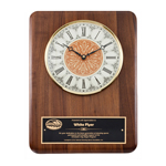 Walnut Vintage Clock Plaque
