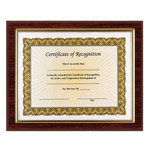 Mahogany Certificate Holder - Slide-In