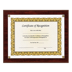 Mahogany Certificate Holder - Screws