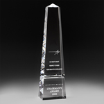 Optic Crystal Obelisk Award