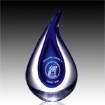 Teardrop Art Glass Award