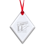 Optic Crystal Diamond Ornament