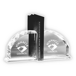 Faceted Crystal Bookends