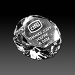 Faceted Diamond Optic Crystal Award