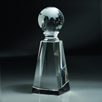 Optic Crystal Globe Tower Award