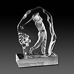 Optic Crystal Male Golf Award