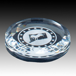 Faceted Crystal Paperweight