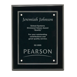 Black Piano Stand-Off Plaque