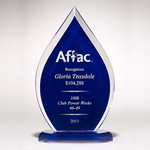 Acrylic Blue Flame Award