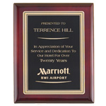 Elegant Rosewood Plaque