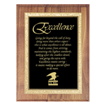 Walnut Excellence Plaque