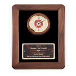 Elegant Fireman Clock Frame