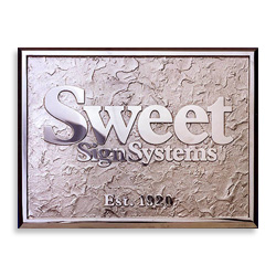 Bronze textured Sign