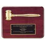 Rosewood Gavel Plaque