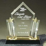Acrylic Double Star Tower Award