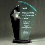 Star Tower Jade Acrylic Award
