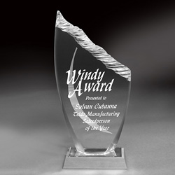 Acrylic Chiseled Tower Award